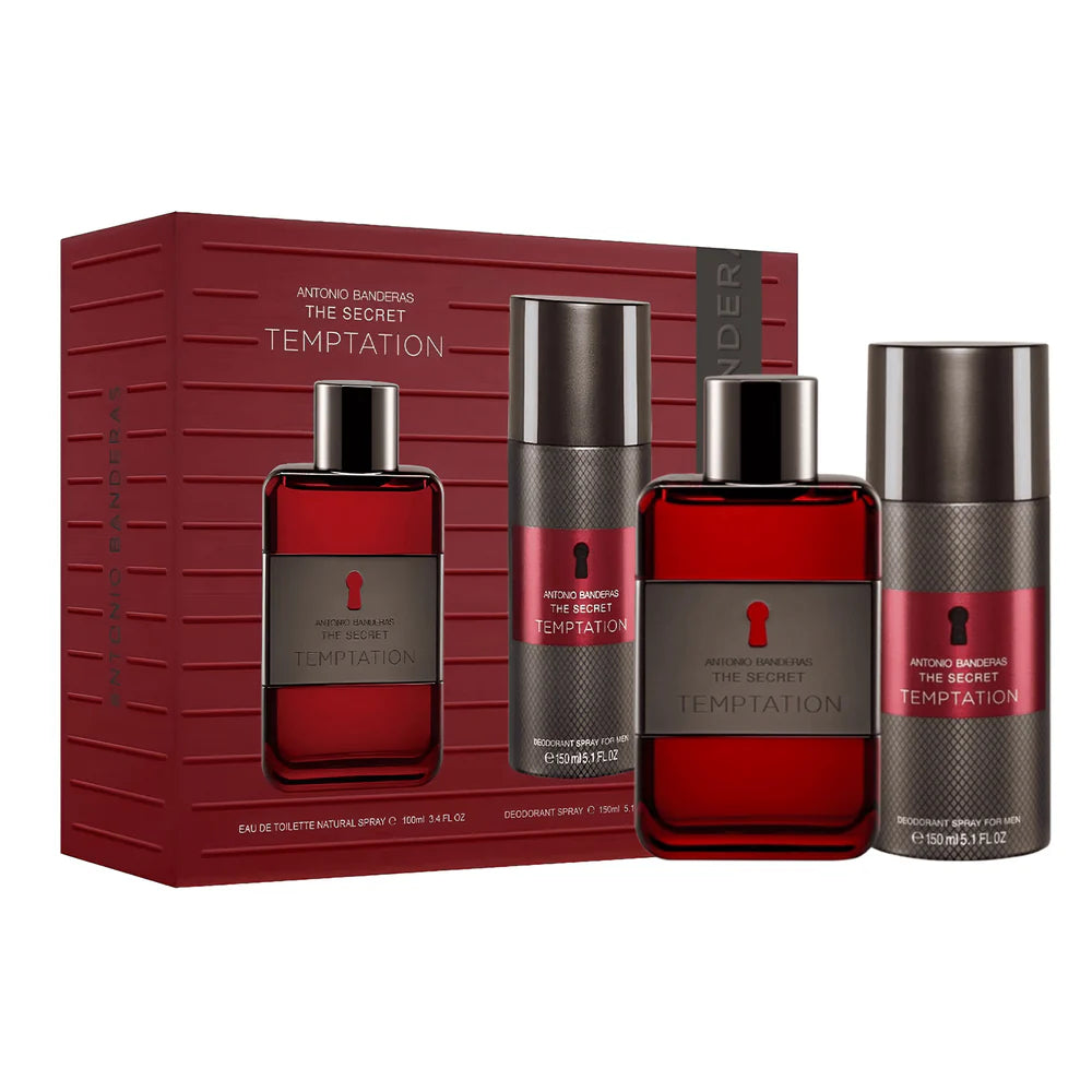 ANTONIO BANDARAS THE SECRET TEMPTATION EDT 100ML GIFT SET