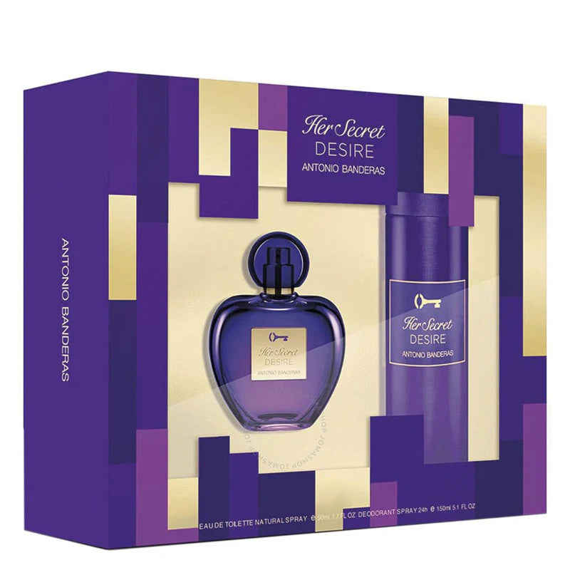 ANTONIO BANDARAS HER SECRET DESIRE EDT 50ML GIFT SET