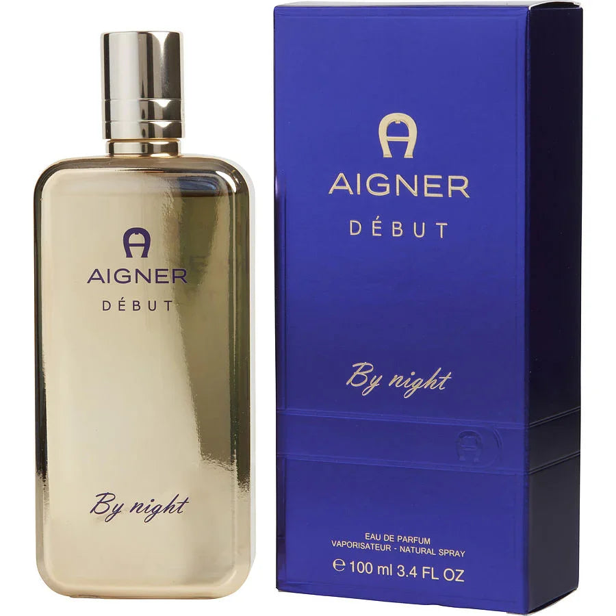 Aigner Début By Night Eau de Parfum 100ml bottle and box, luxury fragrance for women
