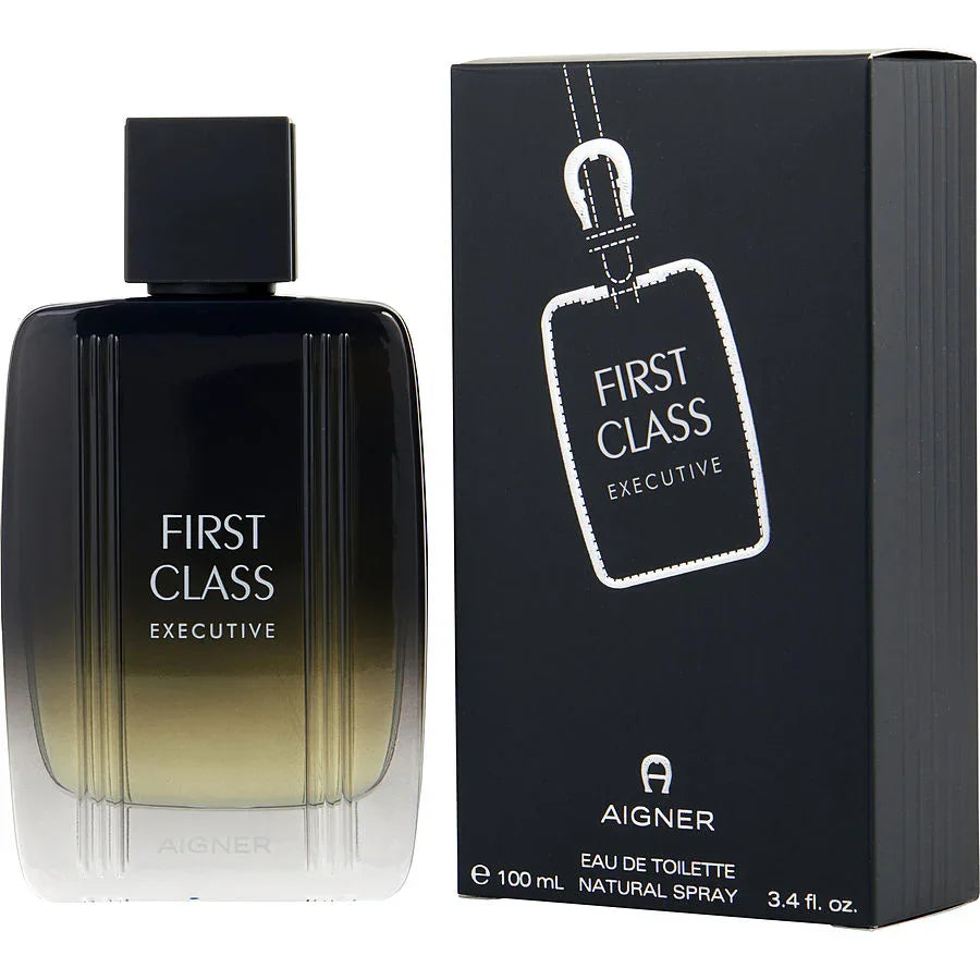 Aigner First Class Executive Eau de Toilette 100ml bottle and box, luxury men's fragrance