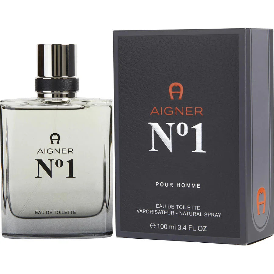 Aigner No 1 Pour Homme Eau de Toilette 100ml men's fragrance with sleek bottle and black box packaging