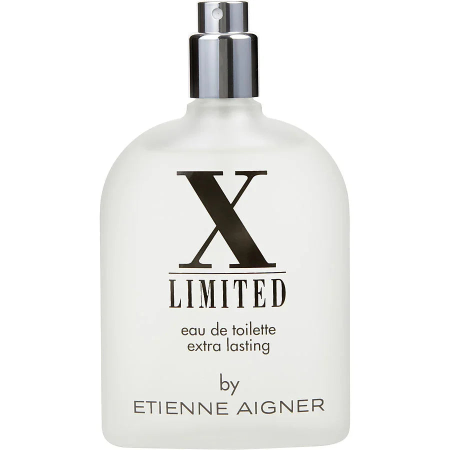 X Limited by Etienne Aigner eau de toilette, extra lasting fragrance bottle with sleek silver spray cap