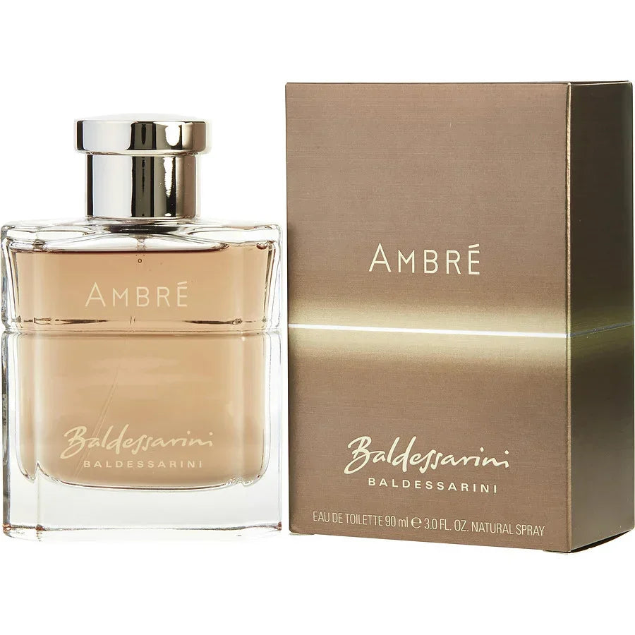 Baldeessarini Ambre Eau de Toilette 90ml bottle and box, luxury men's fragrance with sleek design