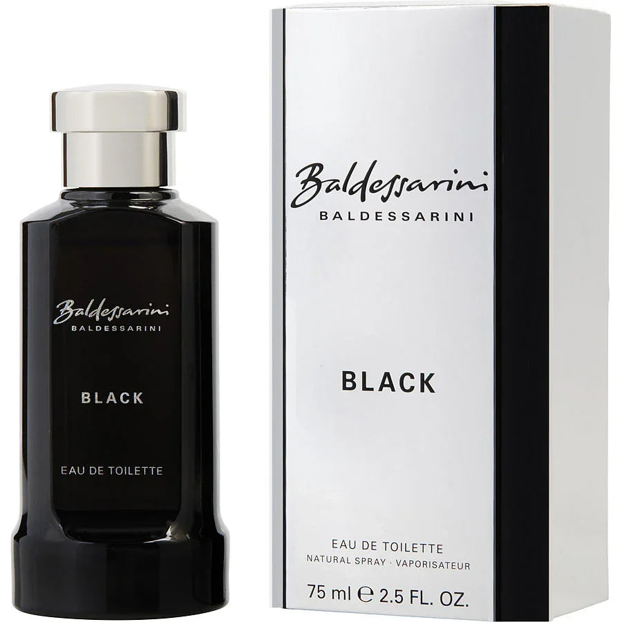 Baldeessarini Black Eau de Toilette 75ml bottle and box, sleek black design for men's fragrance