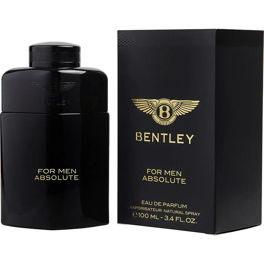 Bentley For Men Absolute Eau de Parfum 100ml bottle and box, luxury men's fragrance