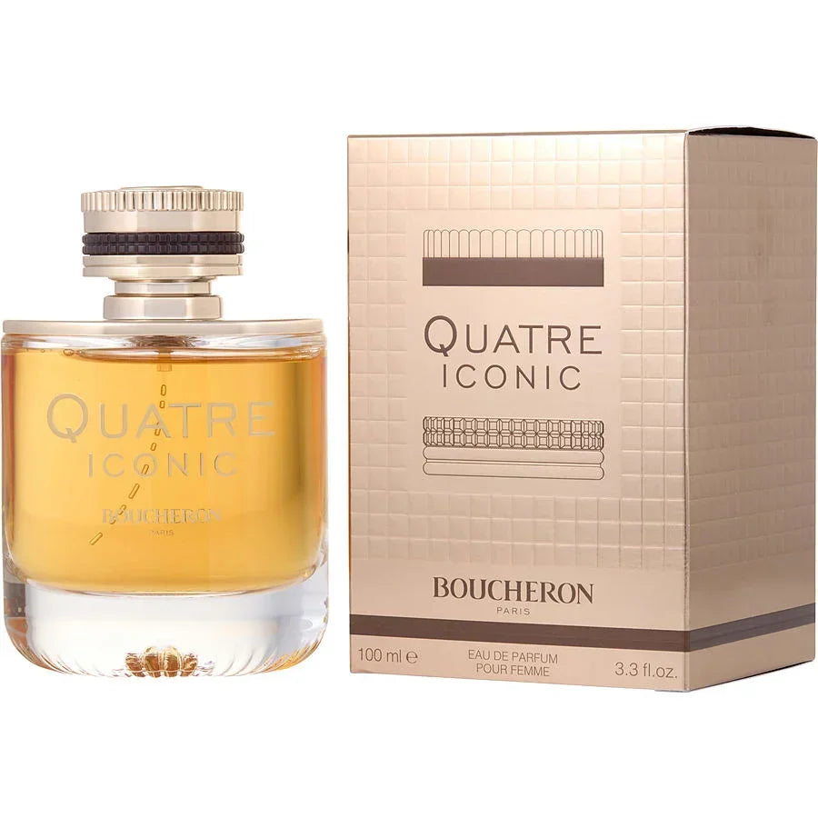 Boucheron Quatre Iconic Eau de Parfum for Women, 100ml bottle with luxury packaging