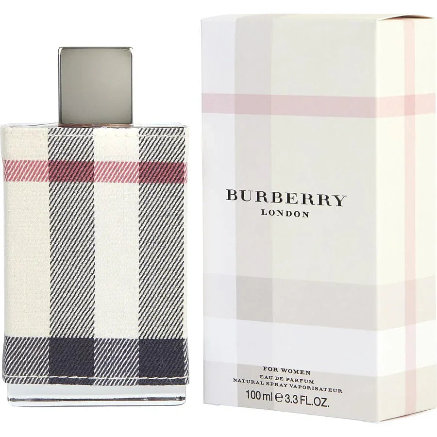 Burberry London for Women Eau de Parfum 100ml bottle and box with signature check pattern