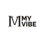Black 'My Vibe' logo on a white background