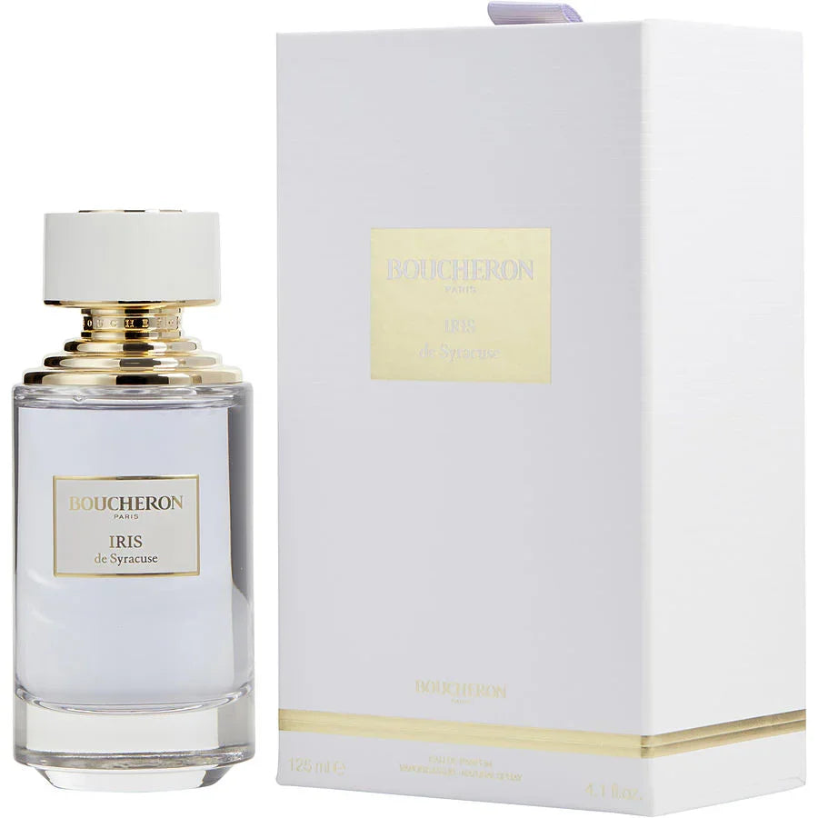 Boucheron Iris de Syracuse Eau de Parfum 125ml bottle with white and gold packaging