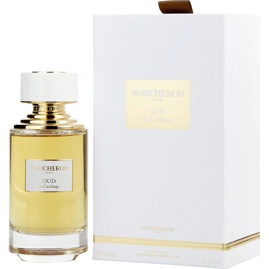 Boucheron Oud de Carthage Eau de Parfum 125ml bottle with white box, luxury fragrance for women and men