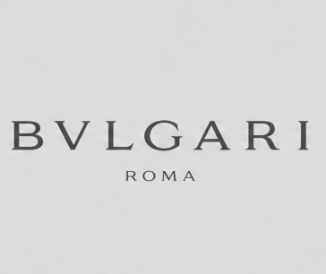 Bulgari logo on a light gray background