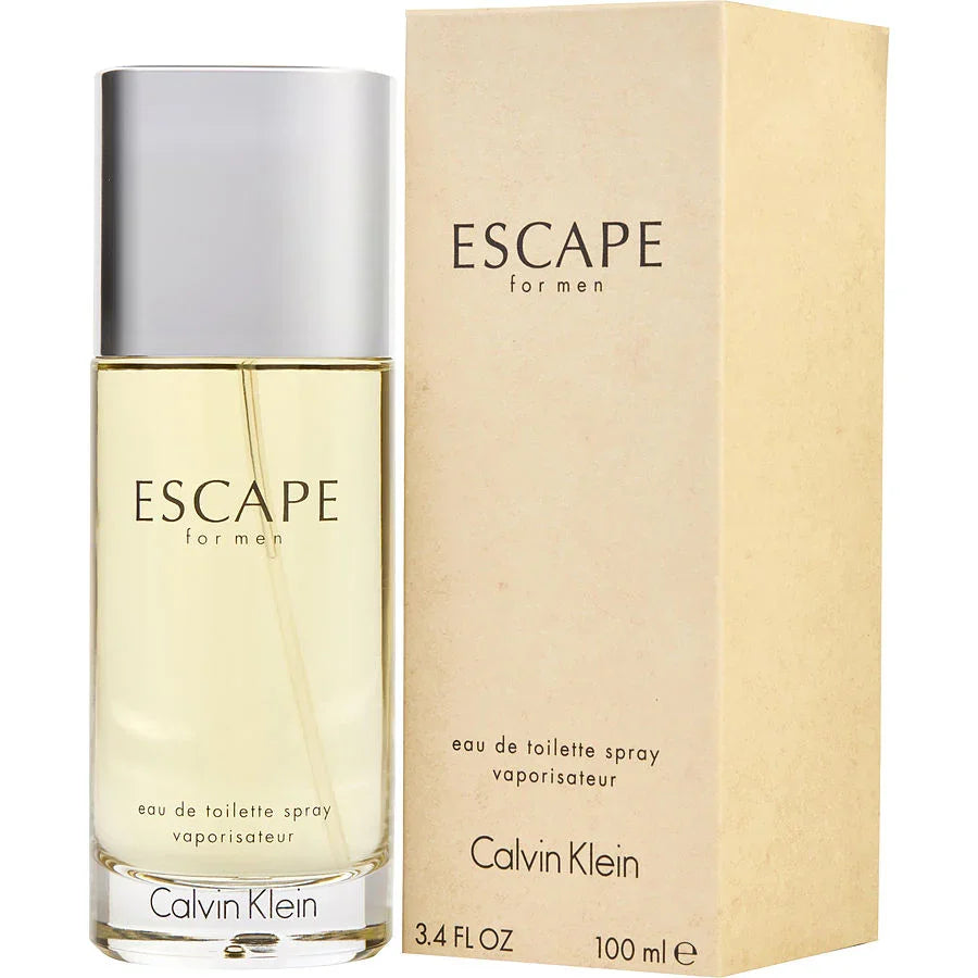 Calvin Klein Escape for Men eau de toilette spray 100ml, authentic men's perfume with sleek bottle and box