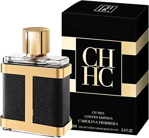 CH Men Limited Edition by Carolina Herrera eau de toilette for men, black and gold bottle with box
