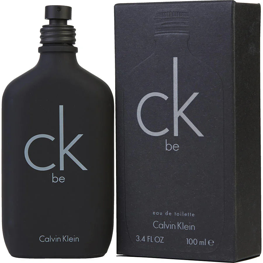 Calvin Klein CK Be eau de toilette 100ml bottle and box, sleek black design for men and women
