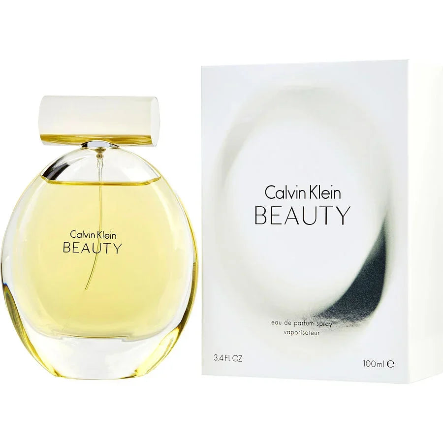 Calvin Klein Beauty eau de parfum spray 100ml bottle with white packaging, luxury fragrance for women