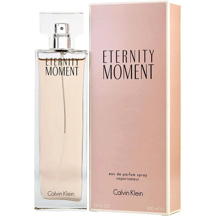 Calvin Klein Eternity Moment eau de parfum spray 100ml bottle with pink packaging