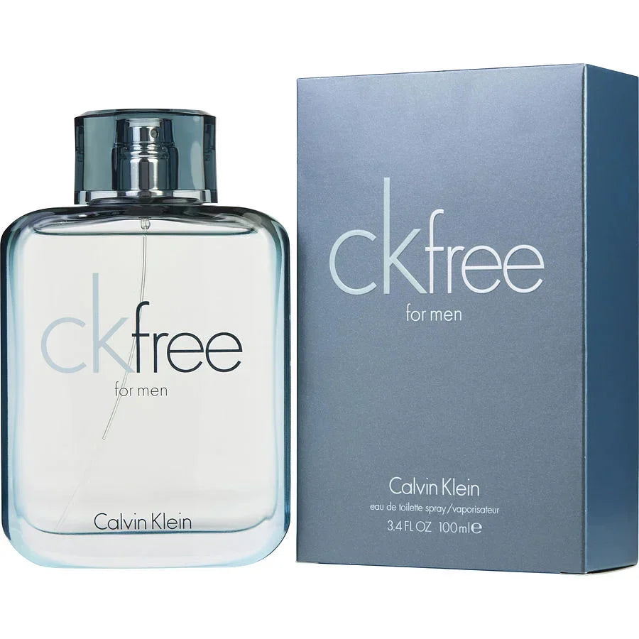 Calvin Klein CK Free for Men eau de toilette spray, 100ml bottle with box, authentic men's fragrance