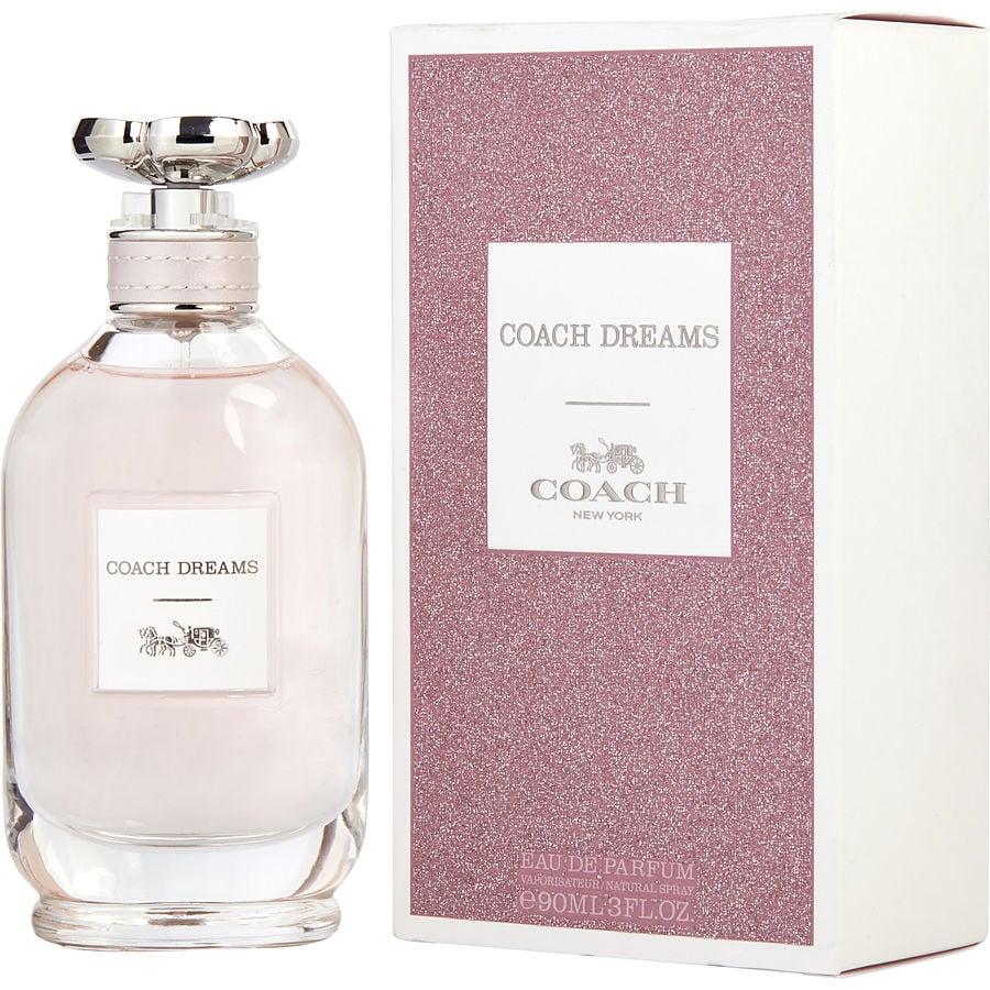 Coach Dreams Eau de Parfum 90ml bottle with pink glitter box, luxury women's fragrance