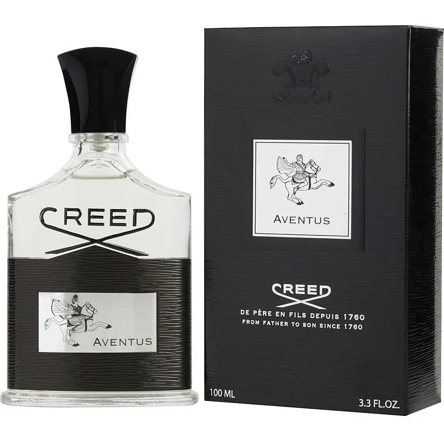 Creed Aventus 100ml perfume bottle with black box, luxury fragrance for men