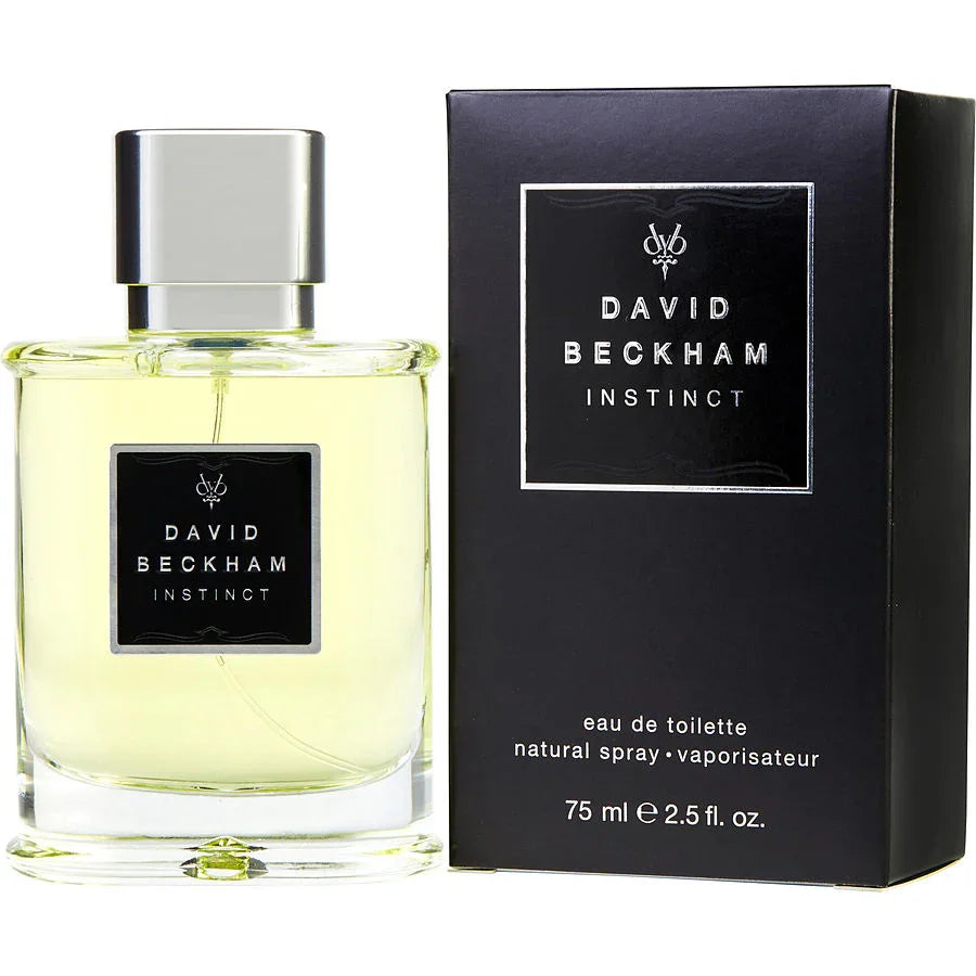 David Beckham Instinct eau de toilette 75ml bottle and box, men's fragrance with natural spray