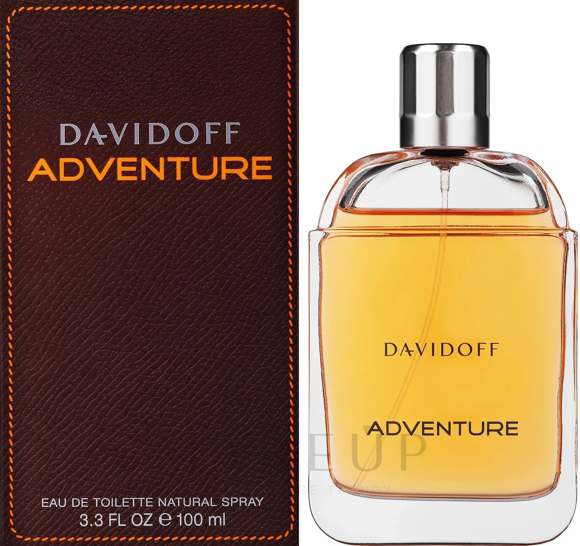 Davidoff Adventure Eau de Toilette 100ml bottle with brown leather packaging