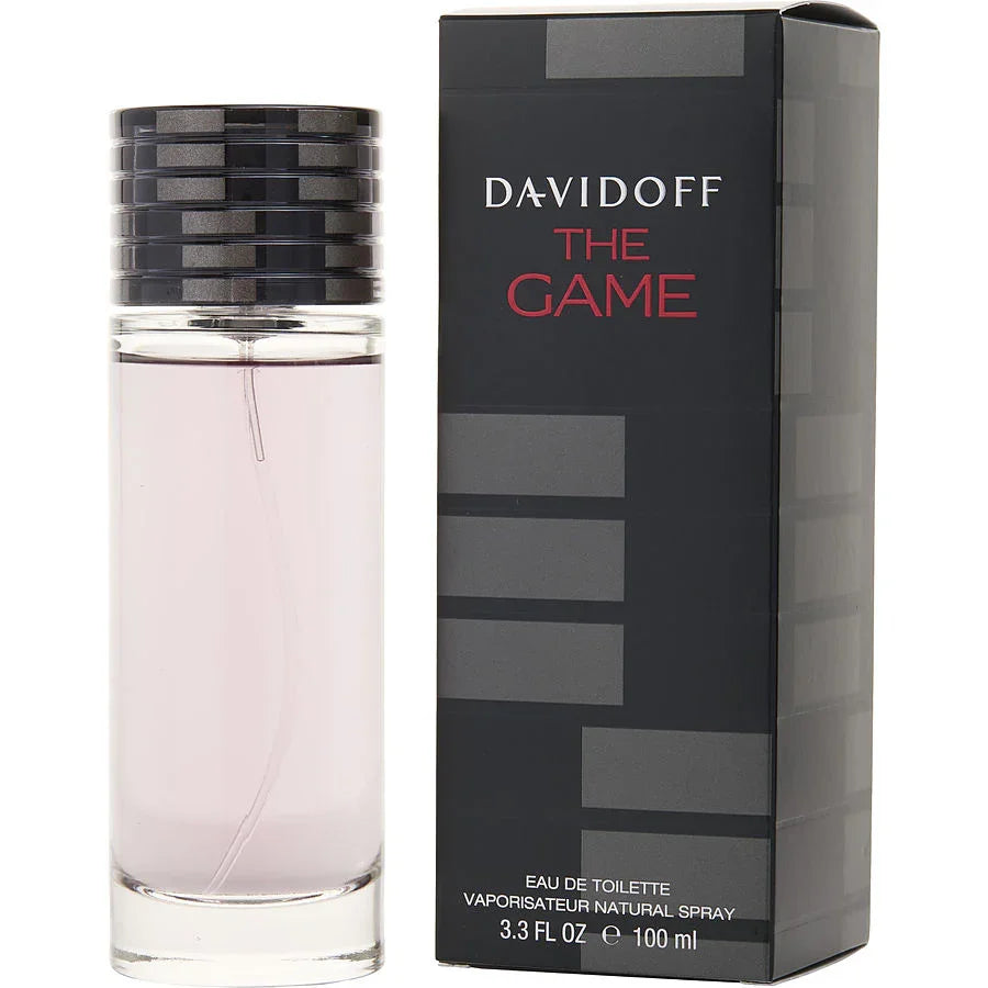 Davidoff The Game Eau de Toilette 100ml bottle with sleek black packaging
