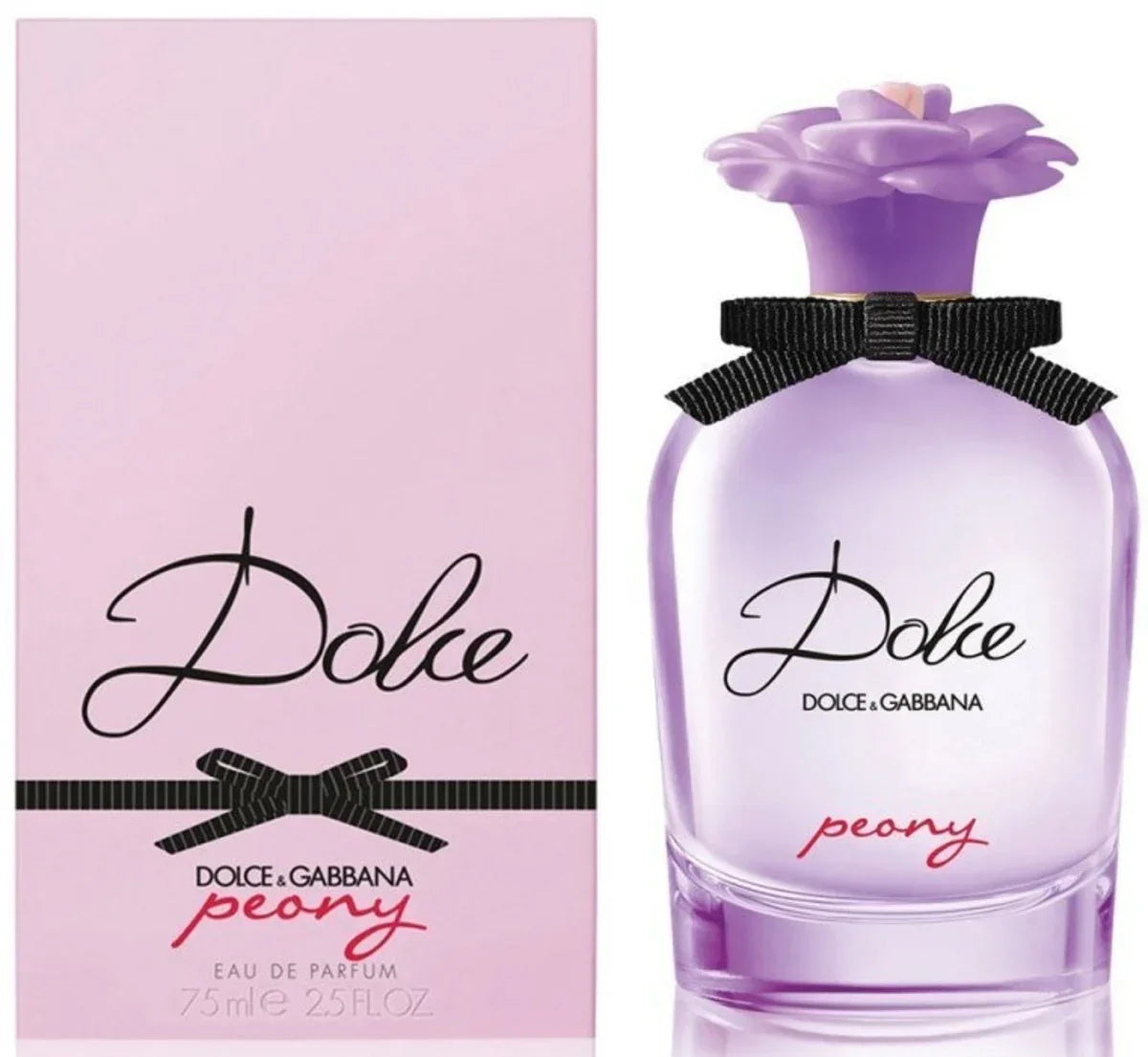 Dolce & Gabbana Peony Eau de Parfum 75ml with floral purple bottle and pink box
