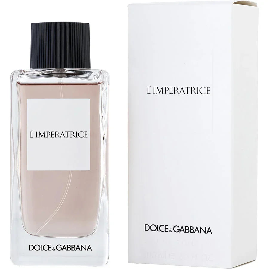 Dolce & Gabbana L’Imperatrice perfume bottle and box, elegant fragrance for women
