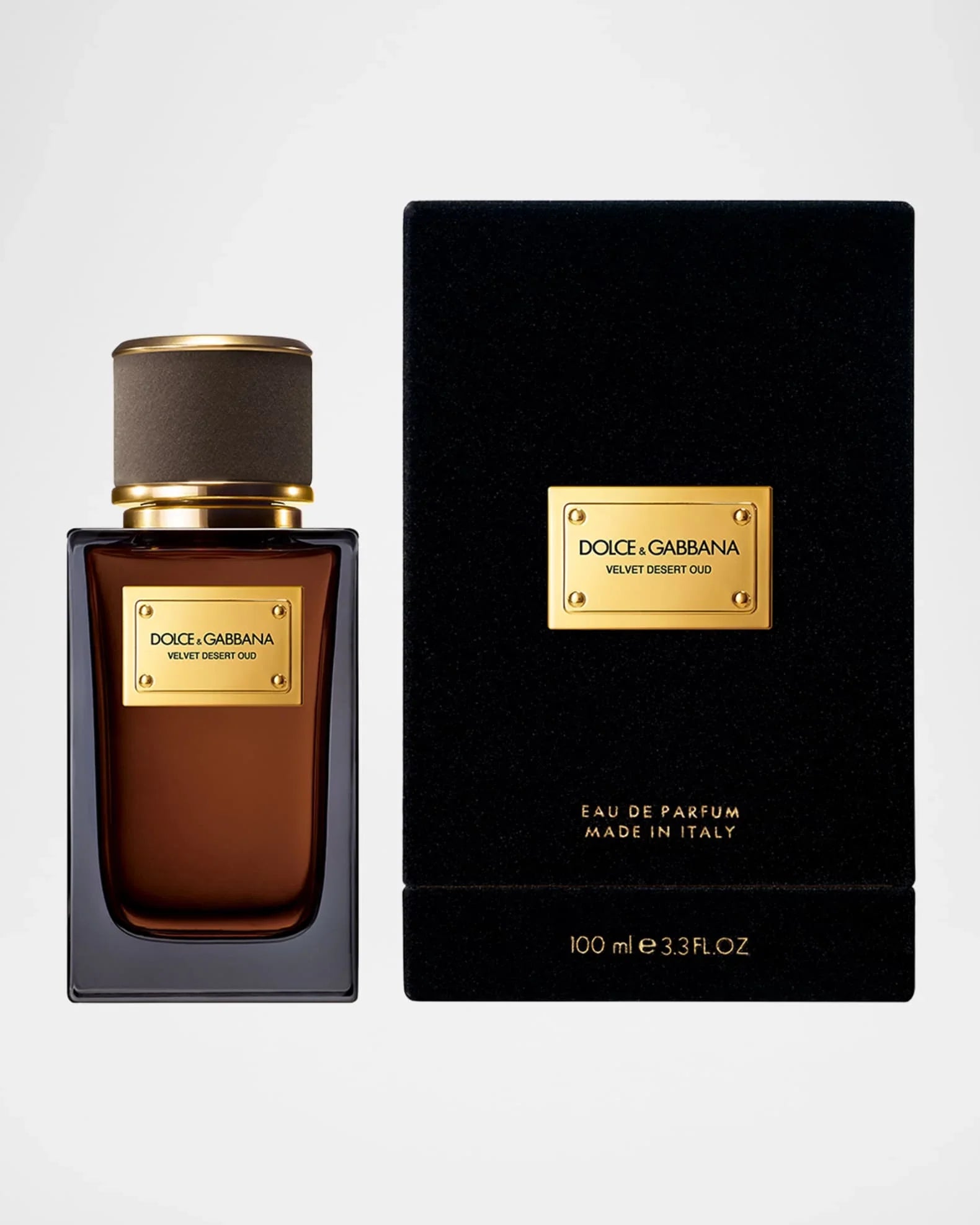 Dolce & Gabbana Velvet Desert Oud Eau de Parfum 100ml with luxury black velvet box, authentic perfume