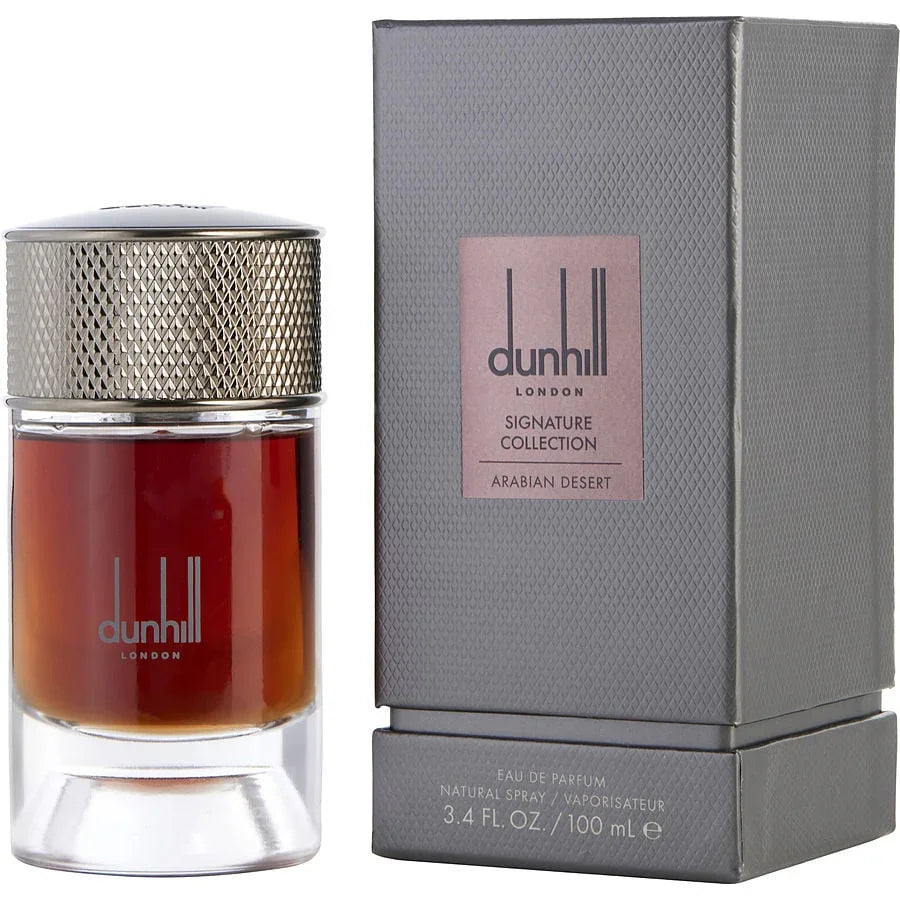 Dunhill London Arabian Desert Eau de Parfum 100ml with textured box and amber liquid
