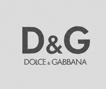 Dolce & Gabbana logo on a light gray background
