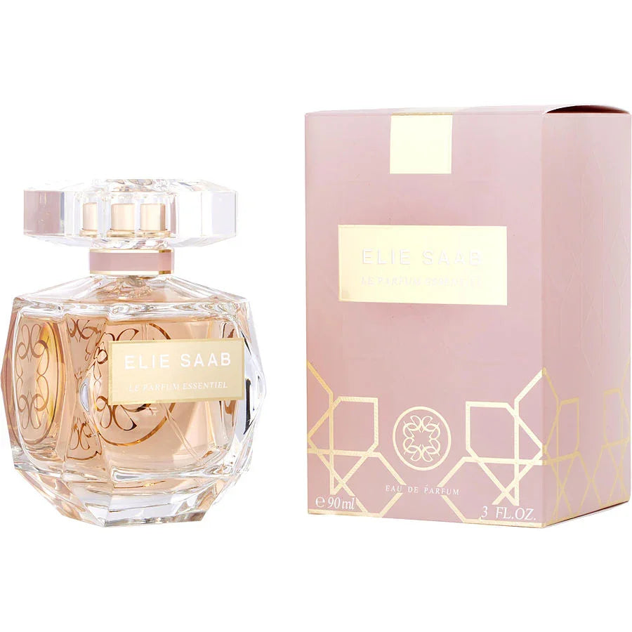 Elie Saab Le Parfum Essentiel Eau de Parfum 90ml bottle with pink packaging