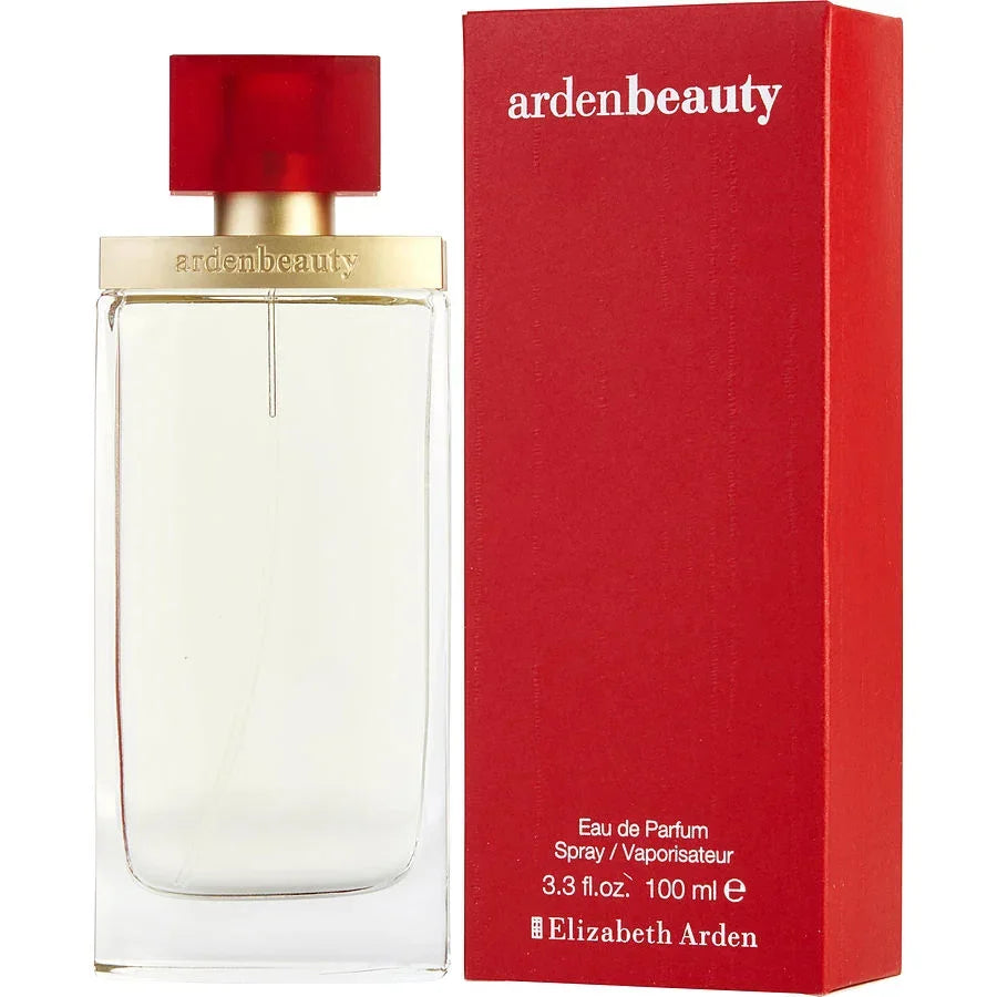 Arden Beauty Eau de Parfum 100ml spray with red packaging, ideal for luxury fragrance lovers.