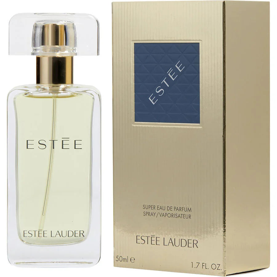 Estée Lauder Super Eau de Parfum 50ml bottle with gold packaging, luxury fragrance for women