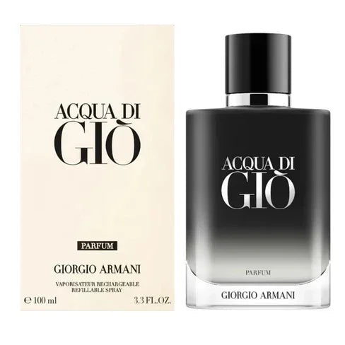 Giorgio Armani Acqua di Gio Parfum bottle and box, luxury fragrance for men