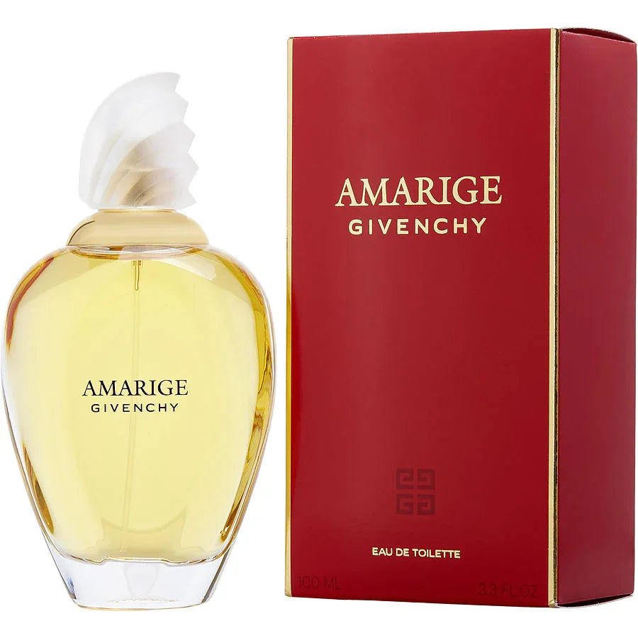 Amarige by Givenchy Eau de Toilette 100ml bottle with red box, luxury perfume for women