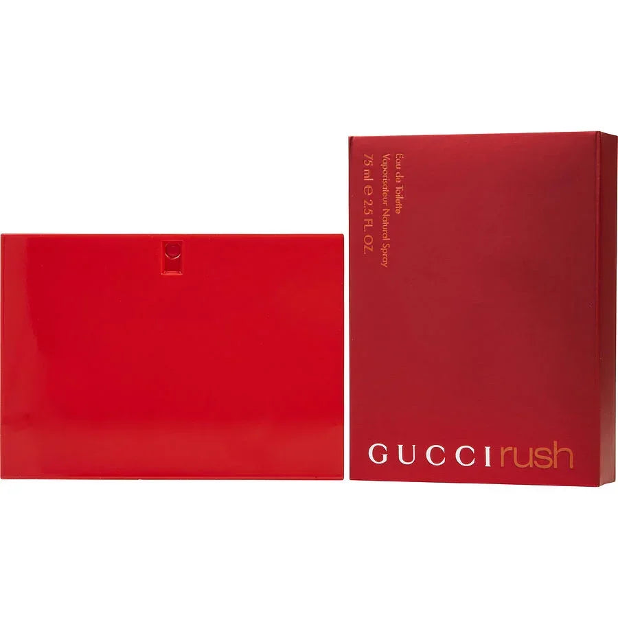 Gucci Rush Eau de Toilette 75ml red bottle and box, authentic perfume for women