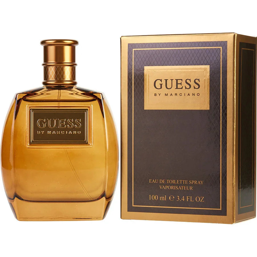 Guess by Marciano Eau de Toilette 100ml spray bottle and box, luxury men's fragrance