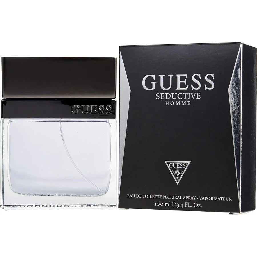 Guess Seductive Homme Eau de Toilette 100ml bottle and box, men's fragrance for sale in Qatar
