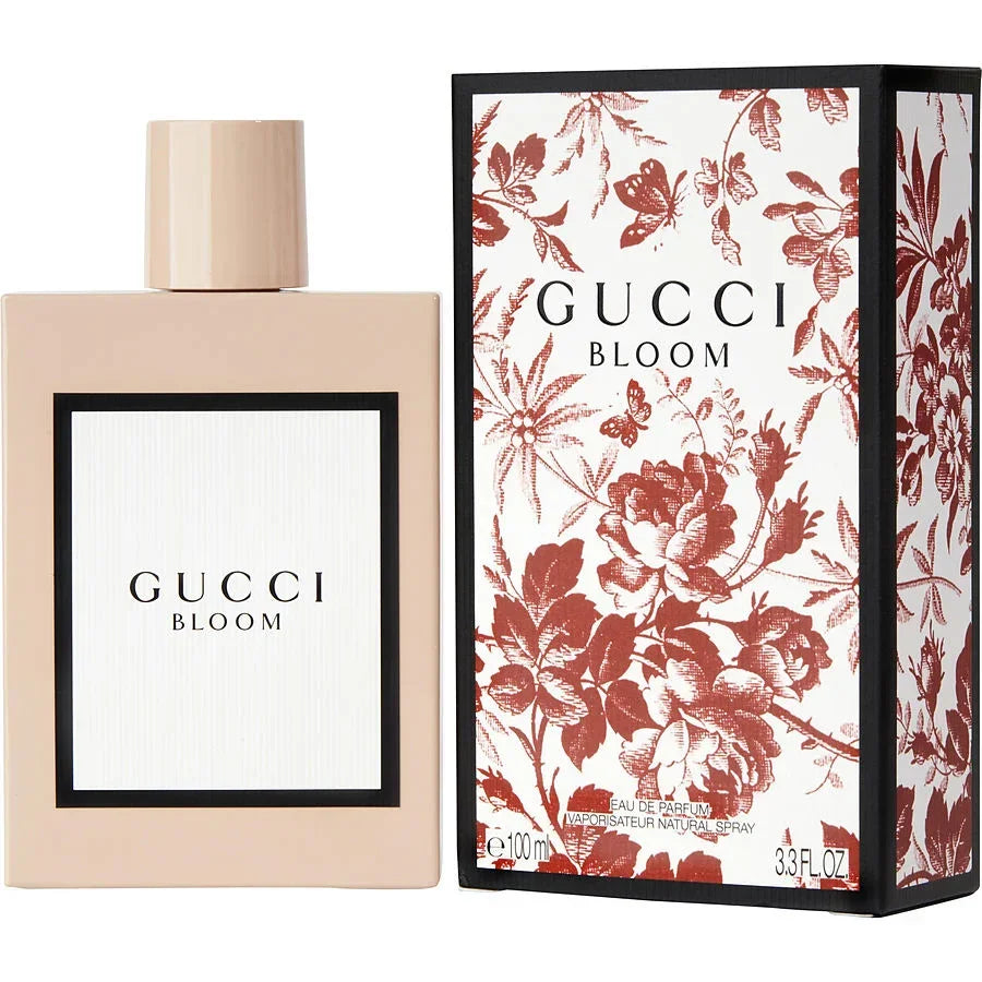 Gucci Bloom Eau de Parfum 100ml bottle with floral box, luxury perfume for women