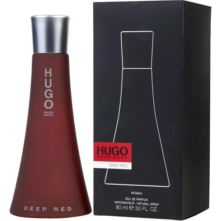 Hugo Boss Deep Red Eau de Parfum for Women, 90ml bottle with black box packaging
