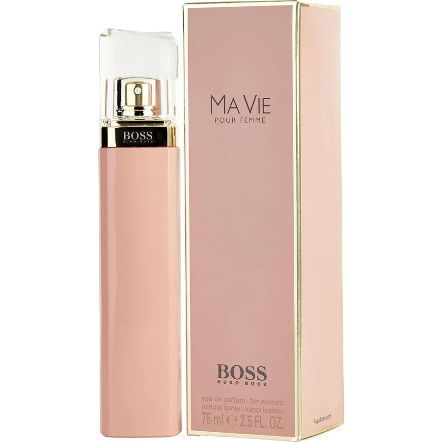 Hugo Boss Ma Vie Pour Femme eau de parfum for women, 75ml bottle with pink packaging