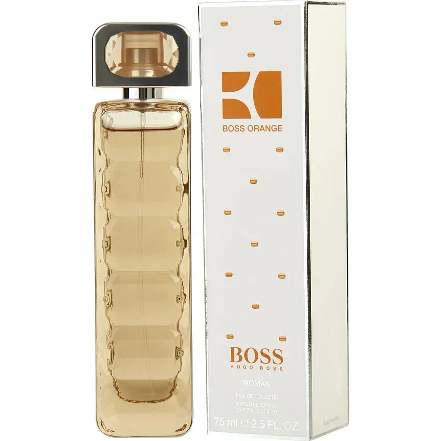Hugo Boss Orange Woman Eau de Toilette 75ml perfume bottle with sleek design and packaging