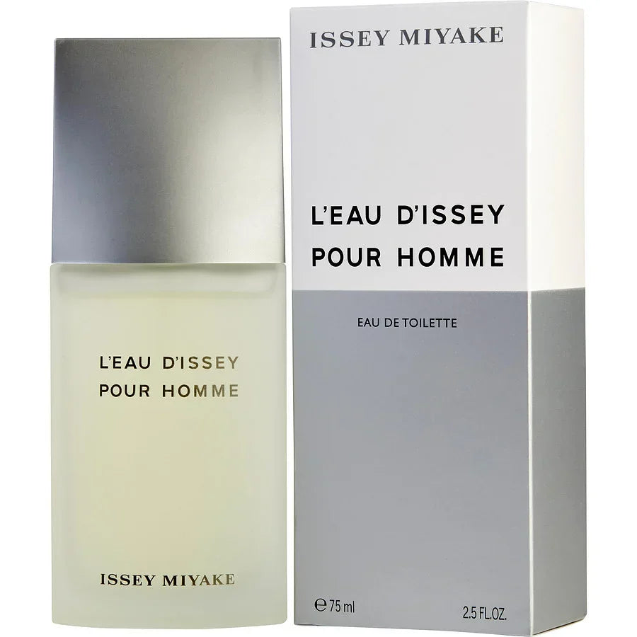 Issey Miyake L'Eau d'Issey Pour Homme Eau de Toilette 75ml bottle and box, men's fragrance