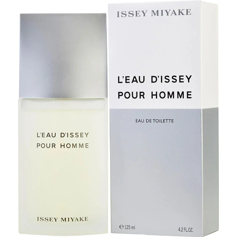 Issey Miyake L'Eau d'Issey Pour Homme Eau de Toilette 125ml bottle and box, men's fragrance