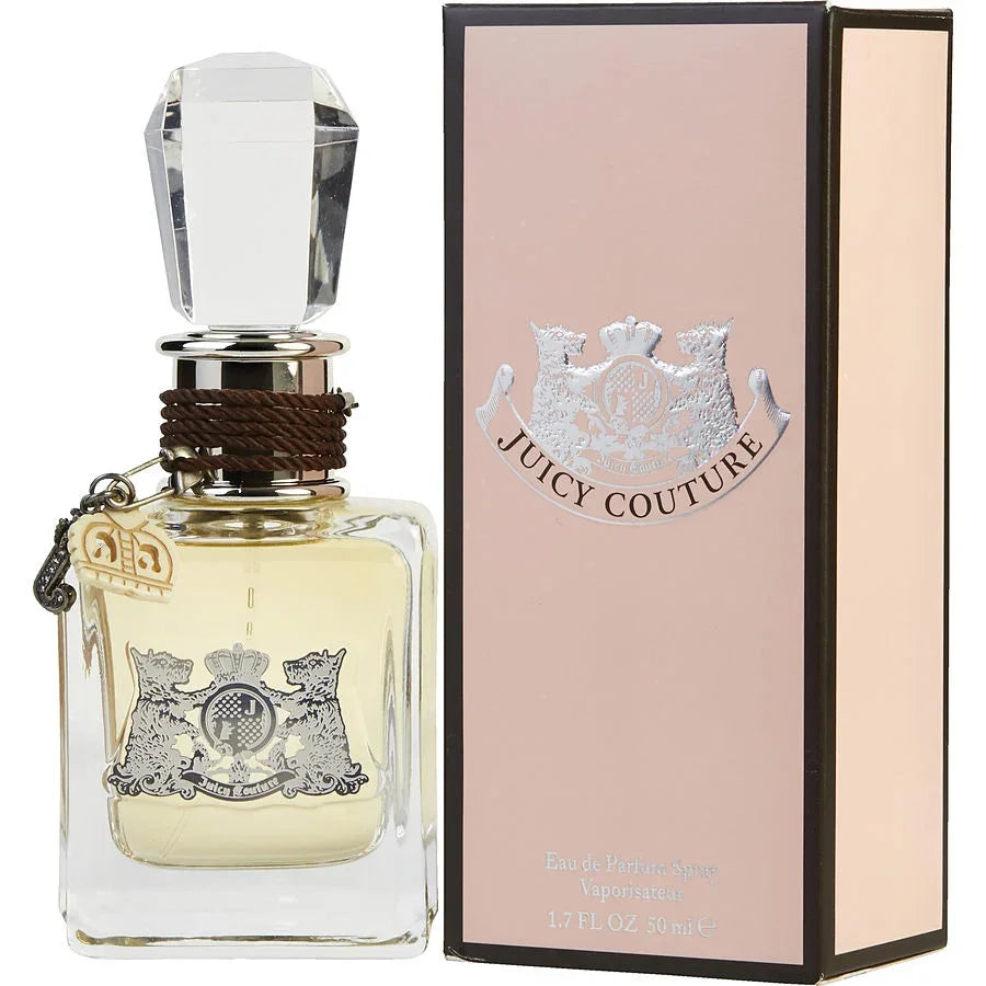 Juicy Couture Eau de Parfum Spray 50ml with crystal cap and pink packaging