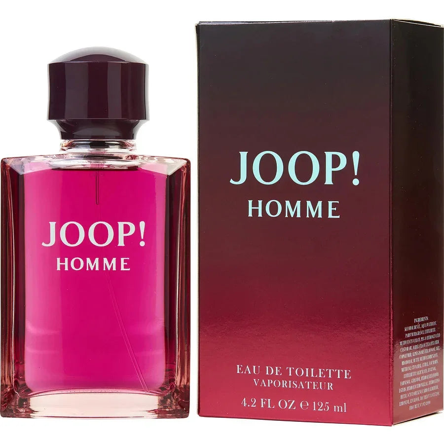JOOP! Homme Eau de Toilette 125ml bottle and box, men's fragrance with deep red packaging