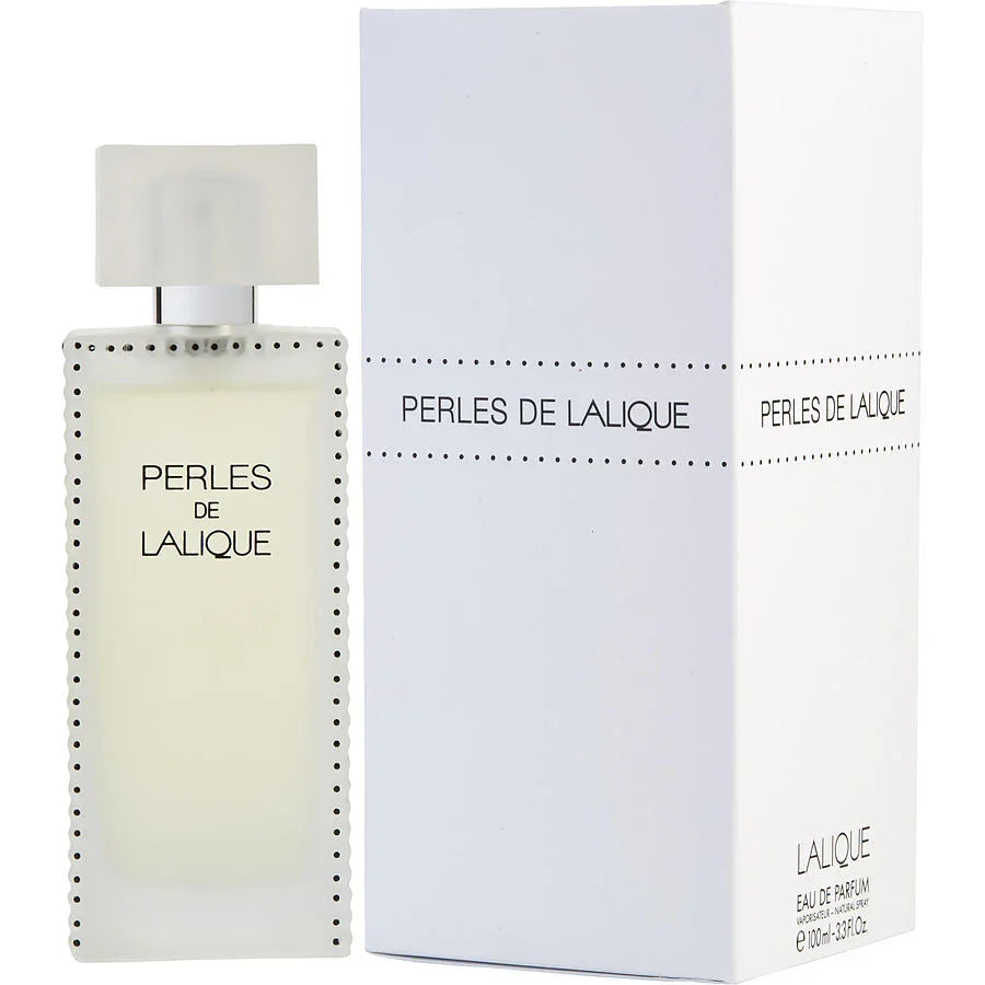 Perles de Lalique Eau de Parfum bottle and box, luxury fragrance for women, 100ml