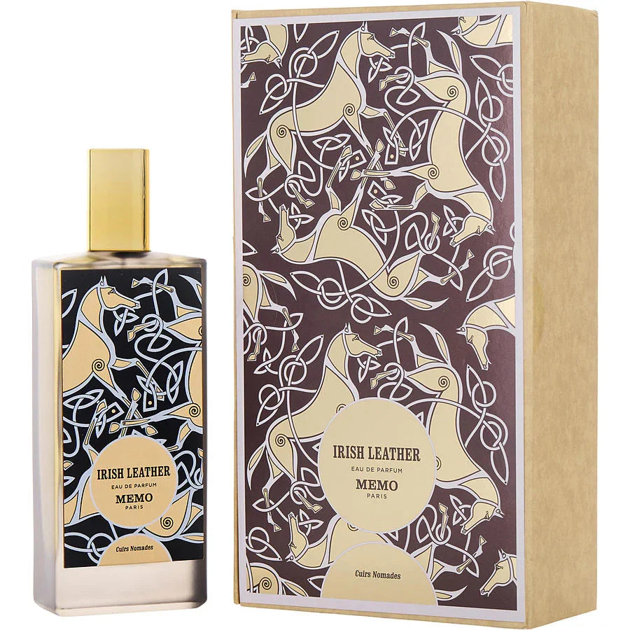 Irish Leather Eau de Parfum by Memo Paris, luxury fragrance with horse motif packaging