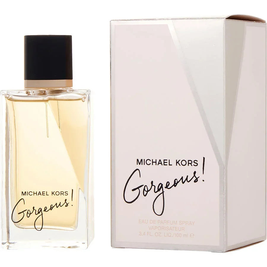 Michael Kors Gorgeous! Eau de Parfum spray bottle and box, 100ml, luxury fragrance for women